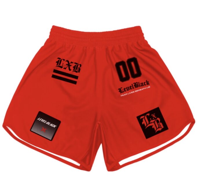 WAR MACHINE RED TRAINING SHORTS
