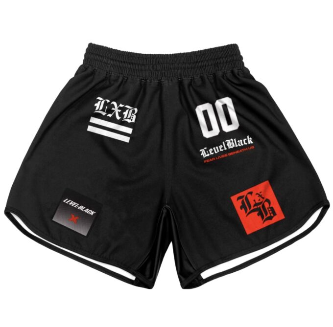 WAR MACHINE BLACK TRAINING SHORTS