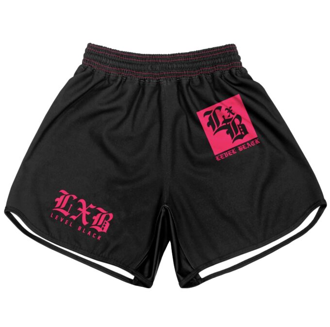 PINK PYTHON BLACK TRAINING SHORTS