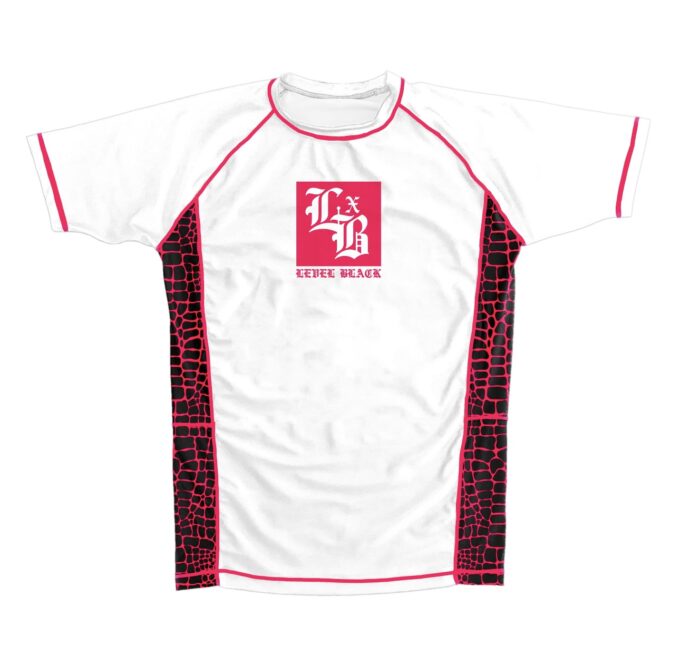 PINK PYTHON WHITE RASH GUARD