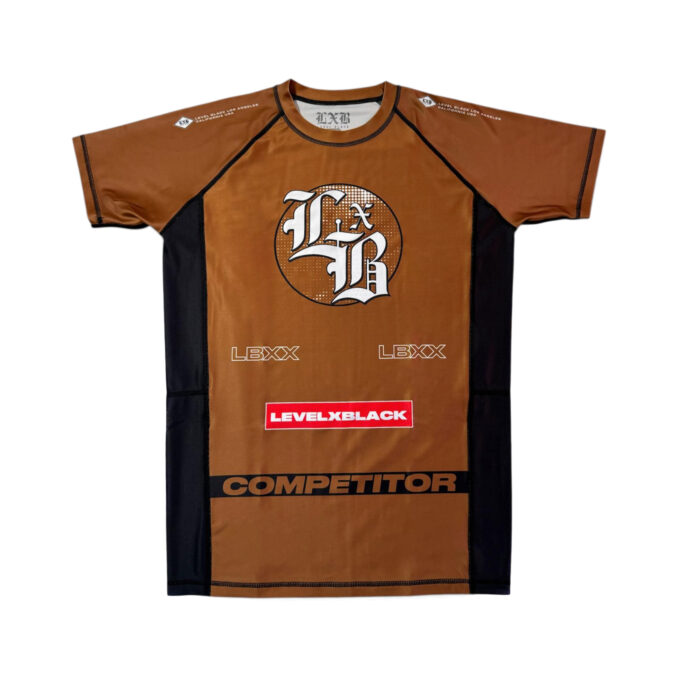 LBXX COMPETITOR BROWN RASH GUARD