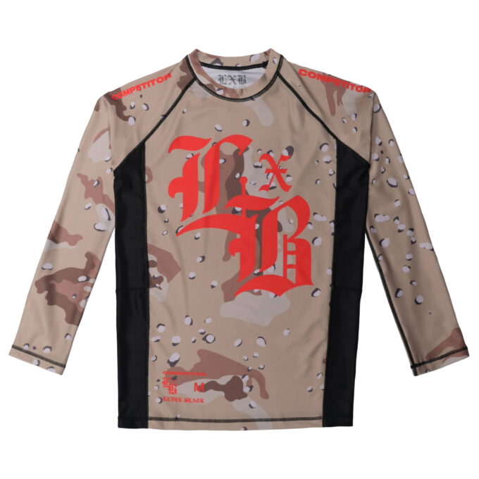 Desert Camo Competitor LS RASH GUARD
