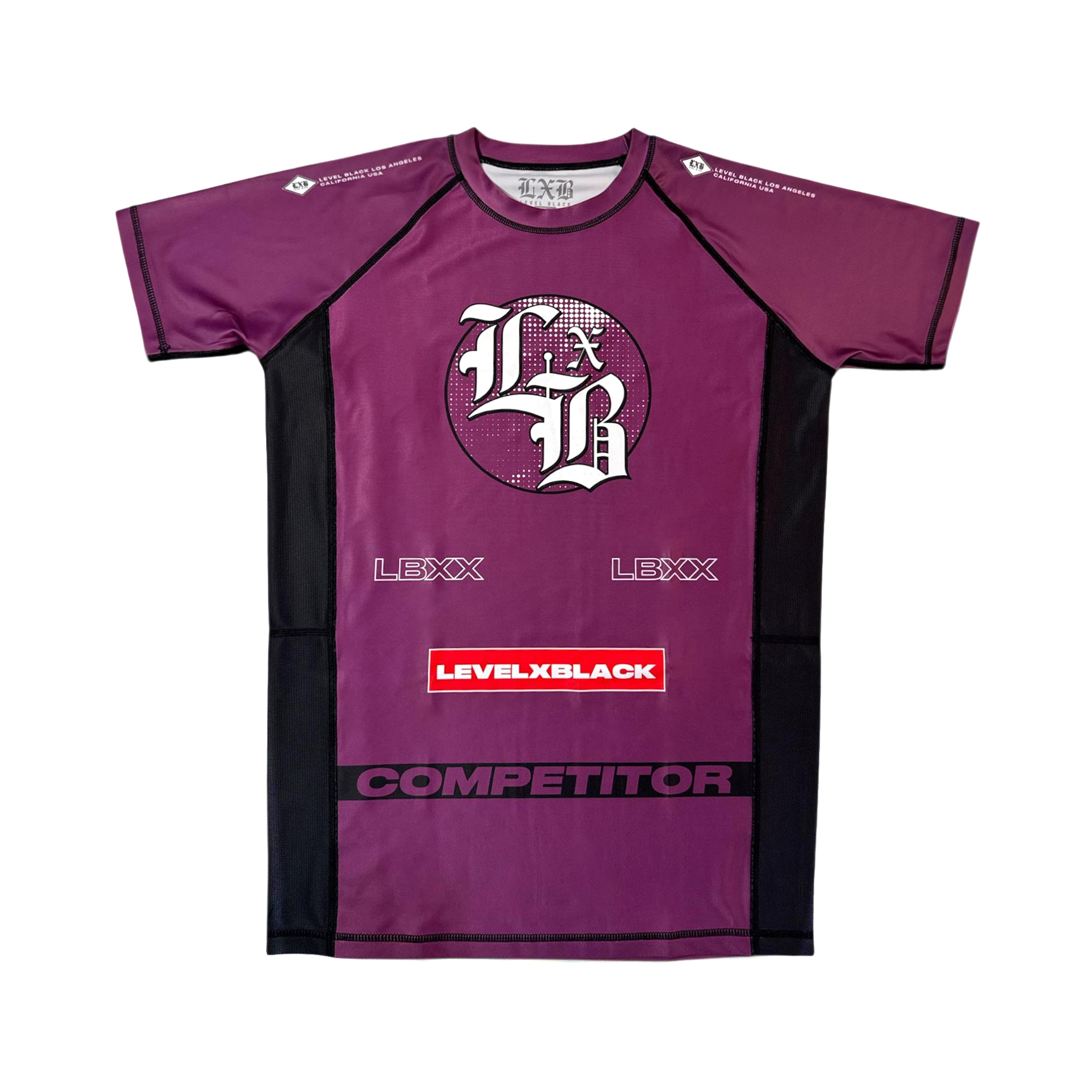 1000005765.jpg LBXX COMPETITOR PURPLE RASH GUARD - Image 1