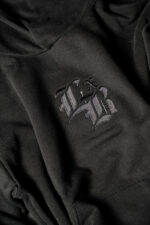 EMBROIDERED LOCKDOWN BLACK ULTRA PREMIUM HOODIE - Image 2