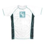 TEAL PYTHON WHITE RASH GUARD