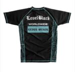 TEAL PYTHON BLACK RASH GUARD - Image 3