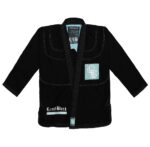 TEAL PYTHON BLACK KIMONO