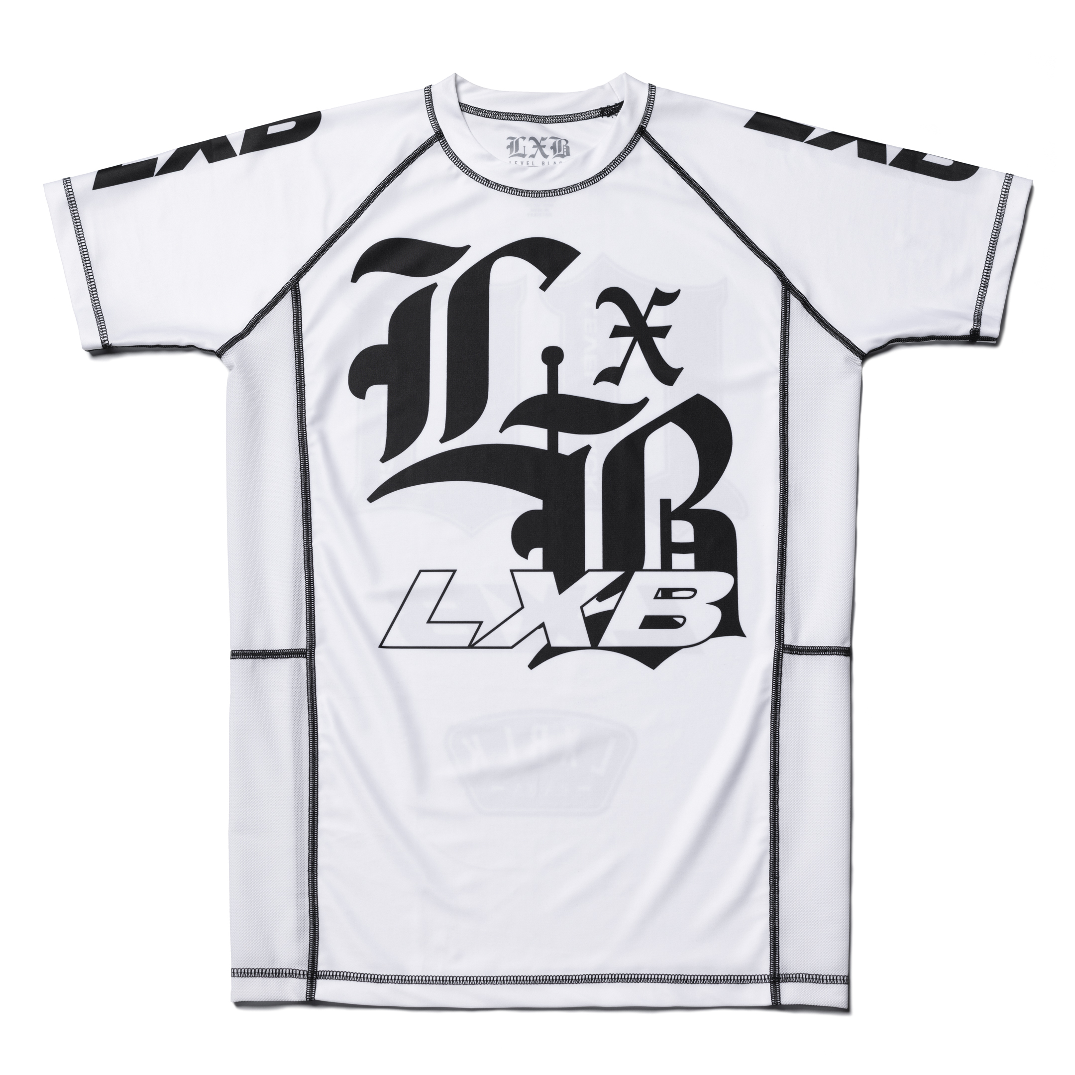 LXB112525SWeb-5-3.jpg SPEED KILLS WHITE RASH GUARD - Image 1