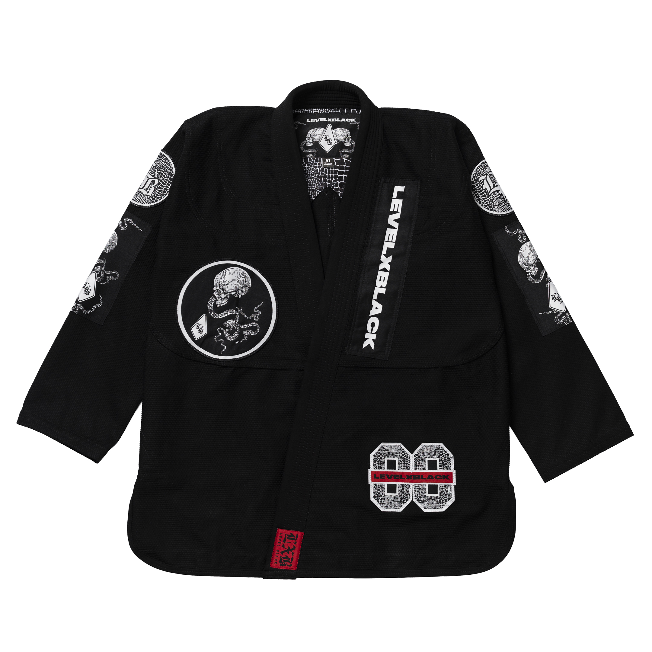 LXB120725GothicSerpent-1-2.jpg GOTHIC SERPENT BLACK KIMONO - Image 1