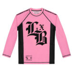 PINK COMPETITOR LS RASH GUARD