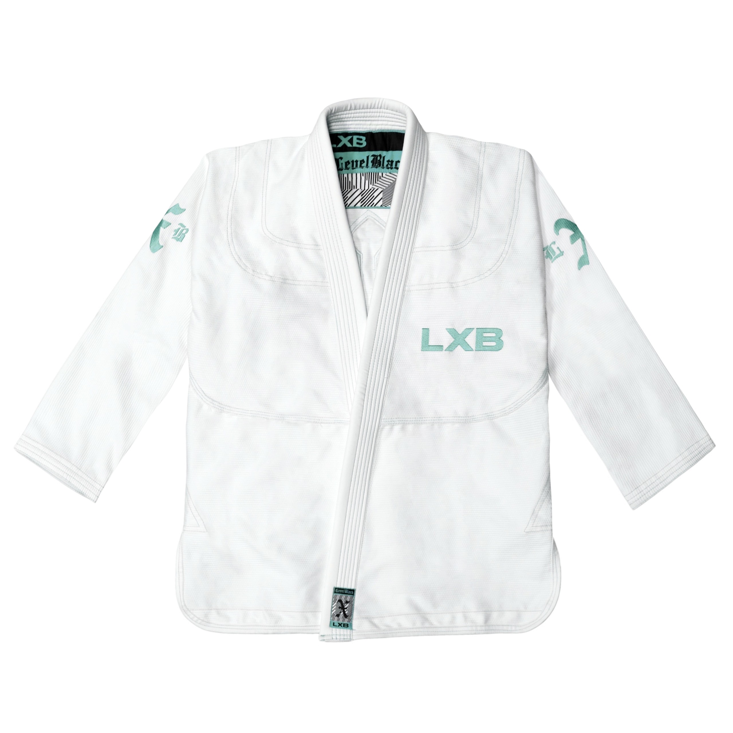 Resized_WHTTEALGIFRONT-01_418268617742155-2.jpeg POWERTRIP V2 WHITE KIMONO - Image 1