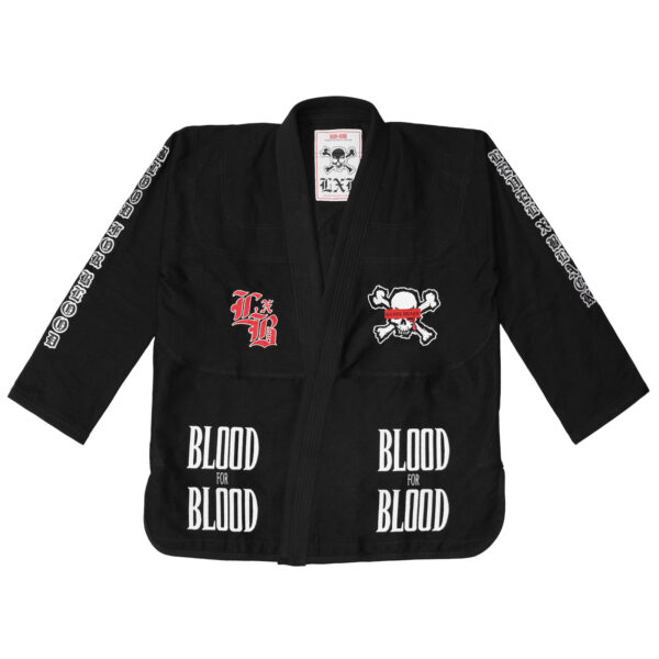 BLOOD FOR BLOOD BLACK KIMONO