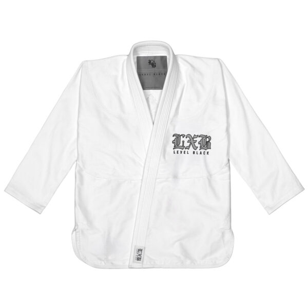 LXB STEEL GRAY WHITE KIMONO