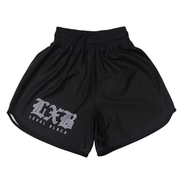 LXB STEEL GRAY BLACK TRAINING SHORTS